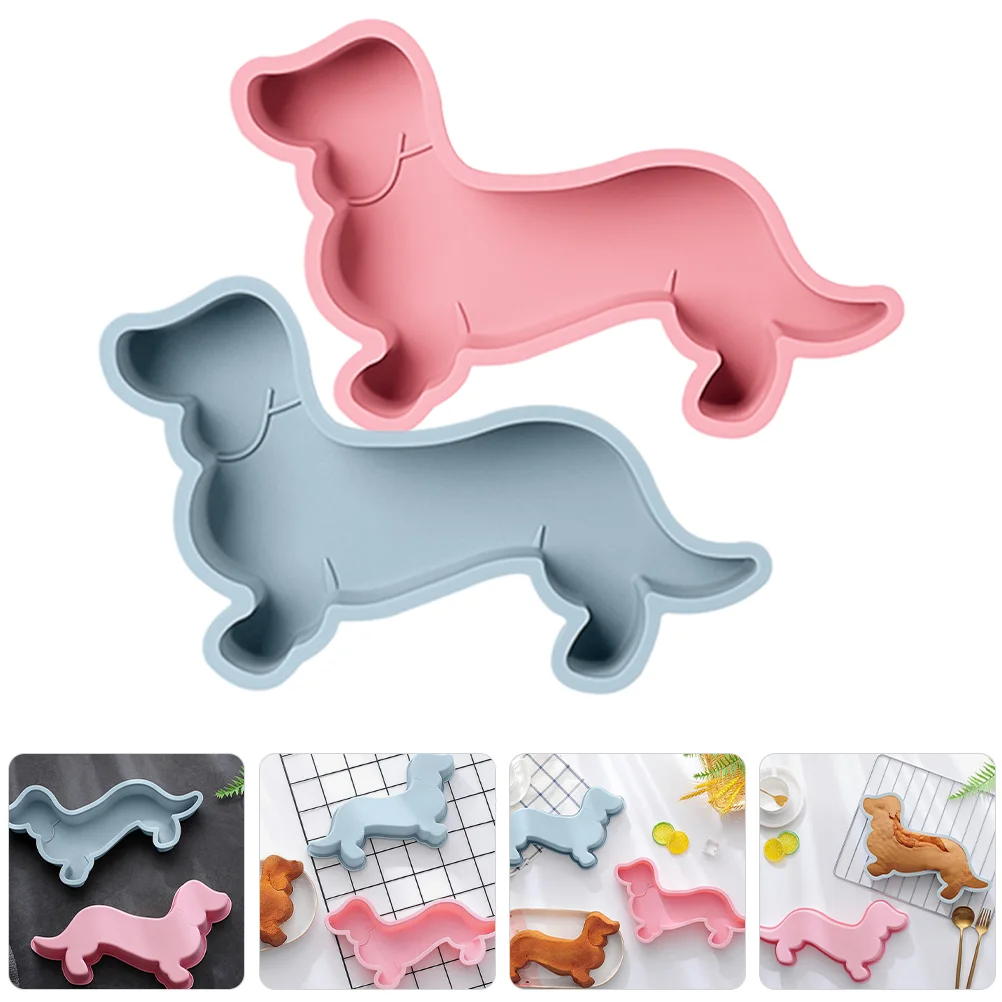 2 قطعة قالب الشوكولاته الألماني شواء عموم كوكي كيك الحلوى كعكة أدوات سيليكون الحلوى لطيف غير عصا #3