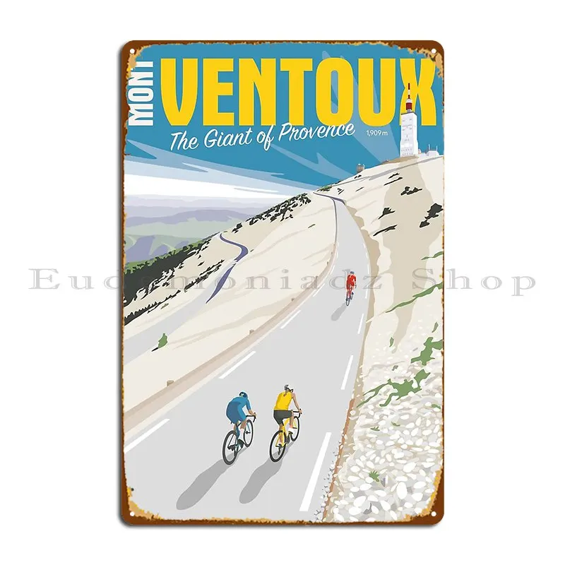 Mont Ventoux Femmes Metal Plaque Poster Garage Bar Mural Painting Custom Tin Sign Poster