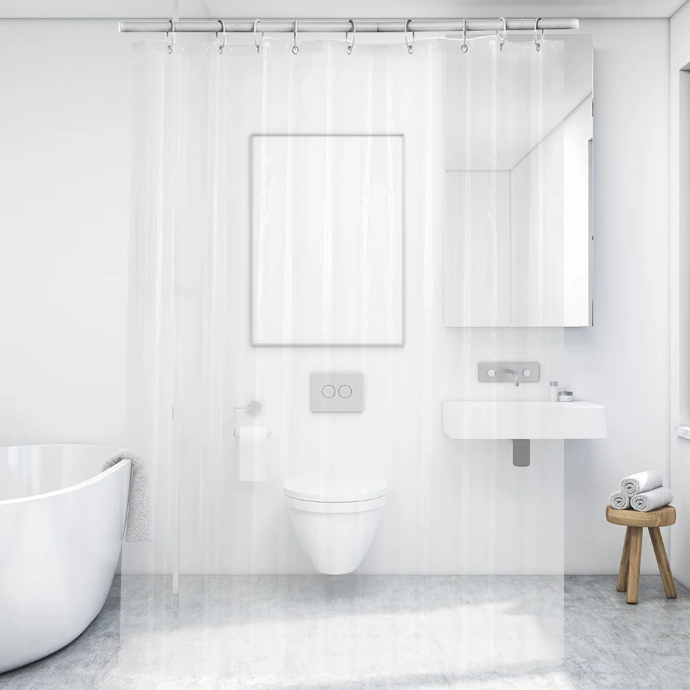 

Waterproof Shower Curtain Odorless EVA Hotel Resistant Transparent Moisture-resistant Mildew