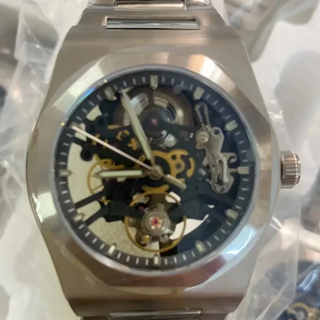 Rdunae 2025 novo relógio mecânico masculino nh35a r2x mergulho de aço inoxidável luminoso cristal safira ar revestimento reloj hombre