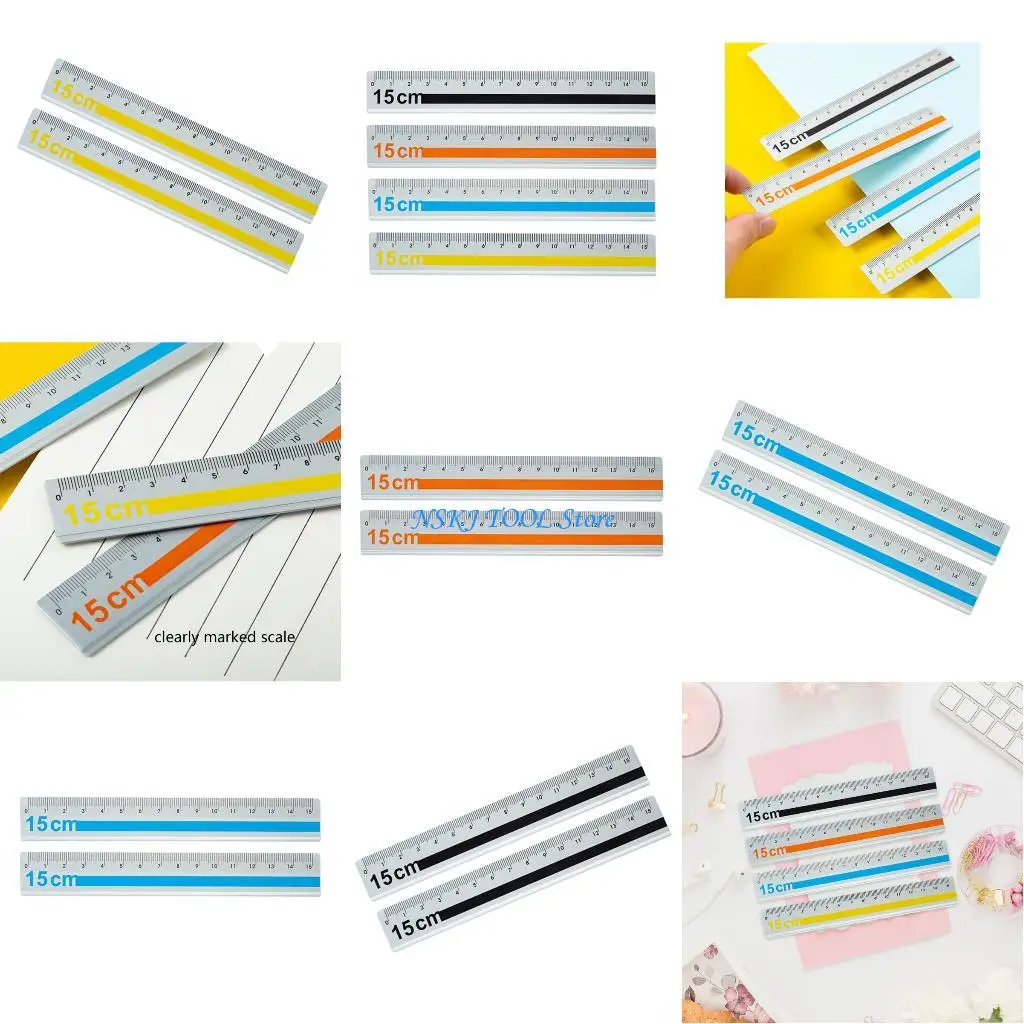 

L8RC 15cm Lightweight Aluminum Measuring Tool With Anti Scratch Surfaces Easy to read