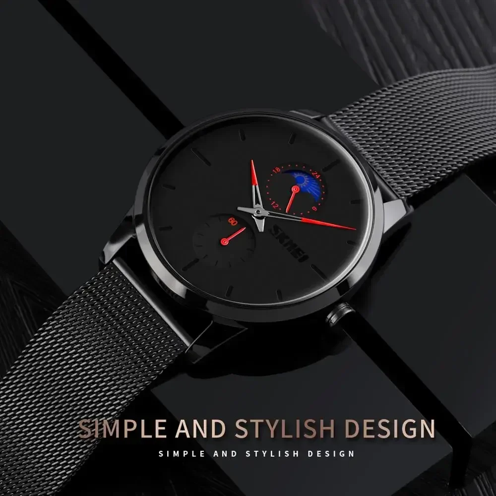 SKMEI 9208 Simple Stylish Design Mens Wristwatches Waterproof Clock relogio masculino Business Men Watch Fashion Quartz Watches