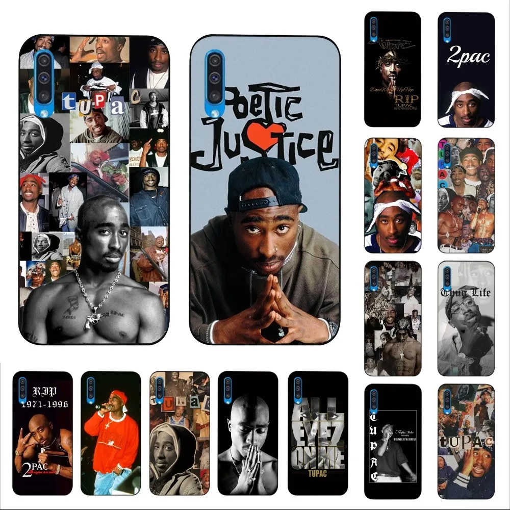 Capa de telefone Rap Singer para Samsung, Tupac Shakur Shell, A 10 11 12 13 20 21 22 30 31 32 40 51 52 53 70 71 72 73 91 13