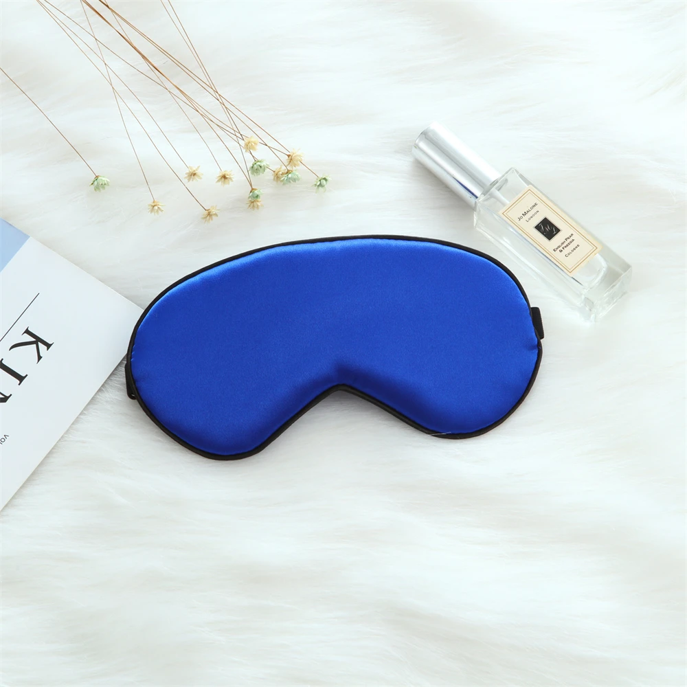 Imitated Silk Sleep Mask Eye Covers for Sleeping Blindfold with Adjustable Strap Comfortable Super-Smooth Covering Strong Light