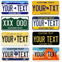 Your Text Custom License Plate United States Car License Plate Customized Text Personalized Name for USA City Car Tags 12x6 Inch