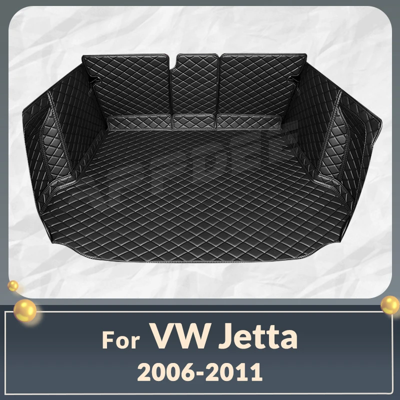 

Auto Full Coverage Trunk Mat For VOLKSWAGEN VW JETTA 2006-2011 10 09 08 07 Car Boot Cover Pad Interior Protector Accessories