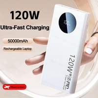 Power Bank 120W Fast Charging 50000mAh Super High Capacity Portable Battery Charger Moblie Powerbank For iPhone Samsung Huawei