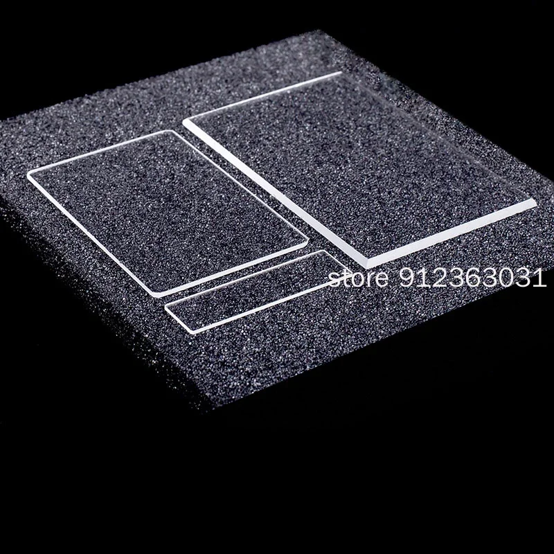 1PC Quartz square glass sheet JGS1/ JGS2 high temperature resistance, acid and alkali resistance, ultra-thin 40x40x1mm