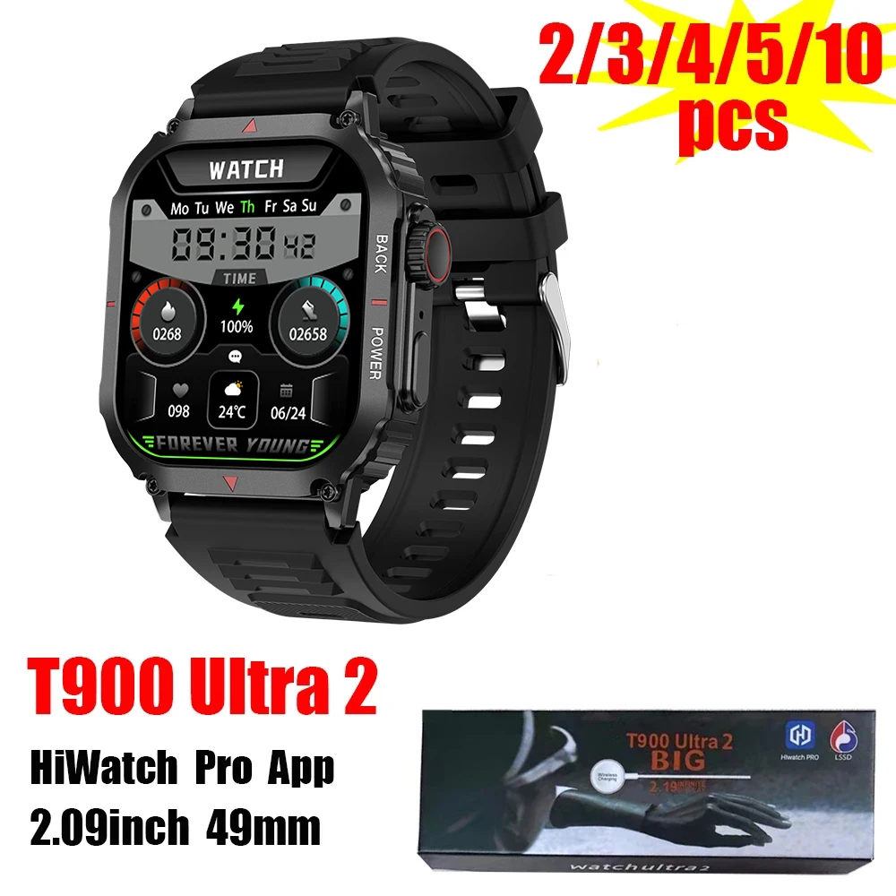 Original T900 Ultra 2 Smart Watch Wholesale 49mm 2.09 inch Bluetooth Call IWO Series 8 Men Women Sports Smartwatch