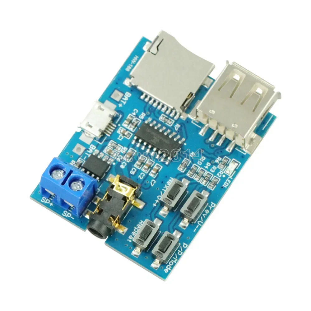 TF Card U Disk MP3 Format Decoder Board Module Amplifier Decoding Audio Player