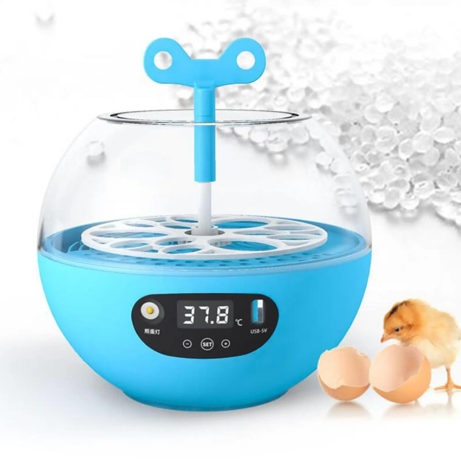 Egg Incubator Automatic Digital Poultry Hatching Machine, Automatic Egg Turner Temperature Control for Chicken Ducks