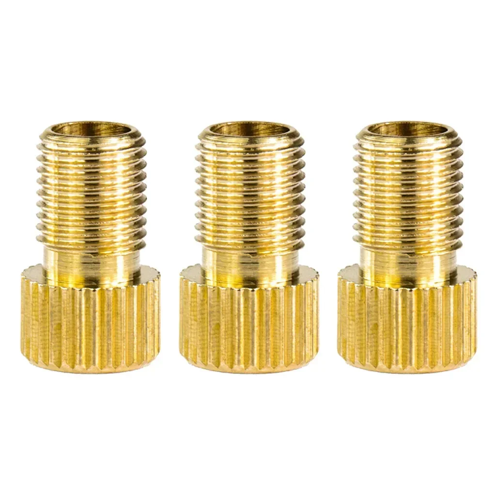 2/5/10PCS Valve Adapters Presta to Schrader for MTB Motorbike Big Wheel Bikes Golden Inflation Accessories image 3
