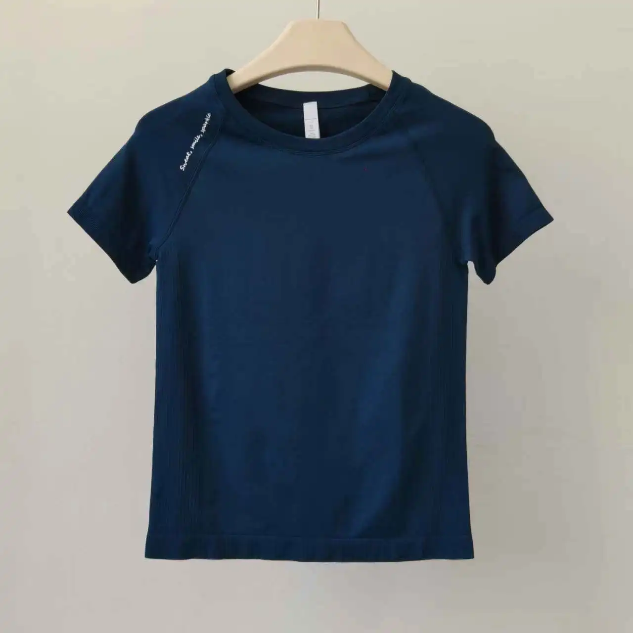 Summer Sports Short-Sleeved Outdoor Quick-Drying Yoga Clothes for Women Running Training Tops Slimming Breathable Elastic T-Shir