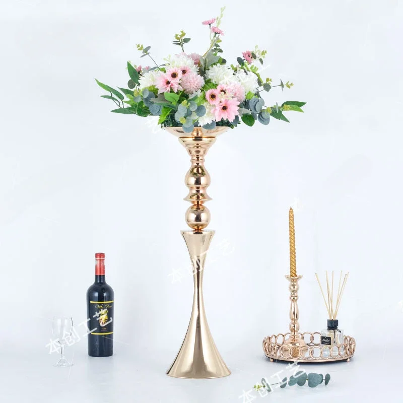 Wedding decoration props candlestick table flower stand western wedding scene decoration metal wrought iron table flower ware