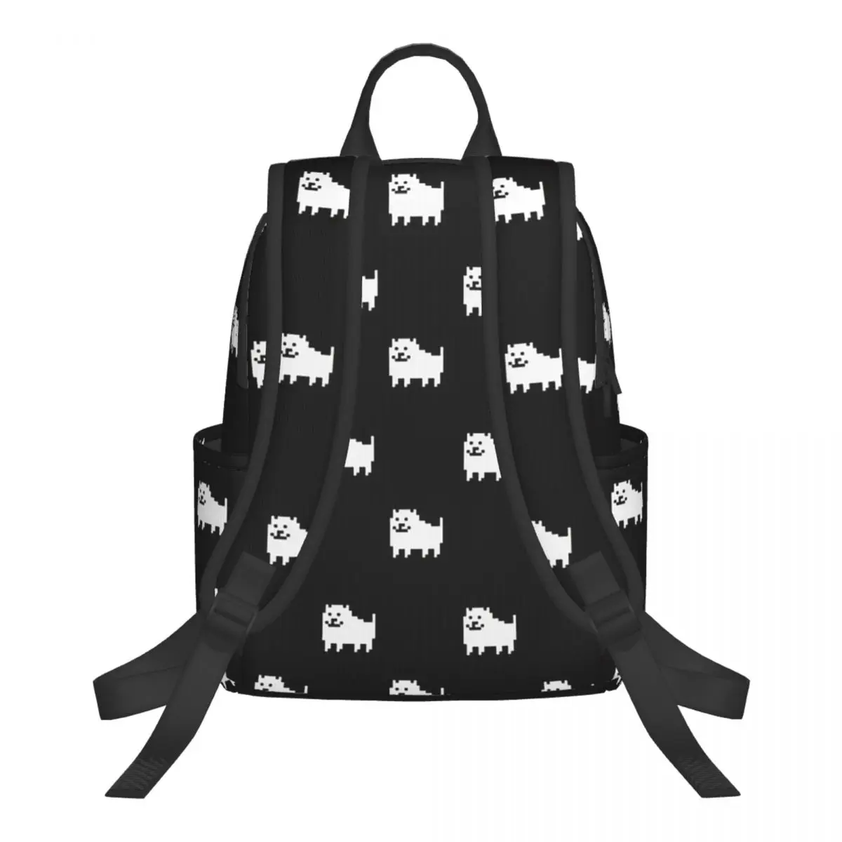 Undertale Dog Heart Student Backpack School Bag Hiking Travel Daypack for Men Women Bookbag Shoulder Bags