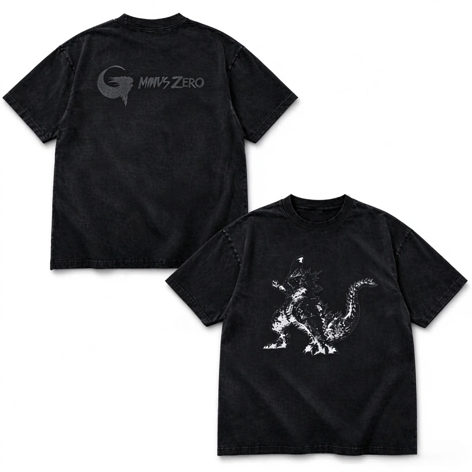 2026 Godzilla Minus Zero Tshirt Vintage Kaiju Monster Double Sided Print Unisex Short Sleeve Cotton Tee Casual Movie Fans Tshirt