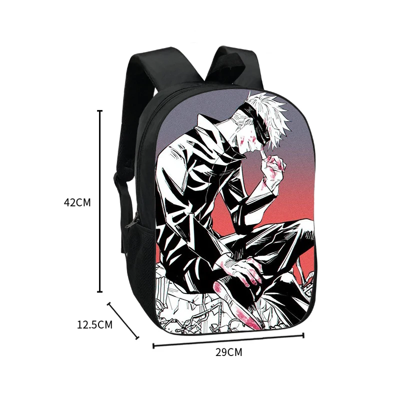 Bolsa Escolar de Camada Única dos Desenhos Animados Japoneses Jovens, Batalha de Jiu-Jitsu, Mochila Yuzu Itadori, Sacos De Armazenamento De Viagem, Bolsa Esportiva, 16"