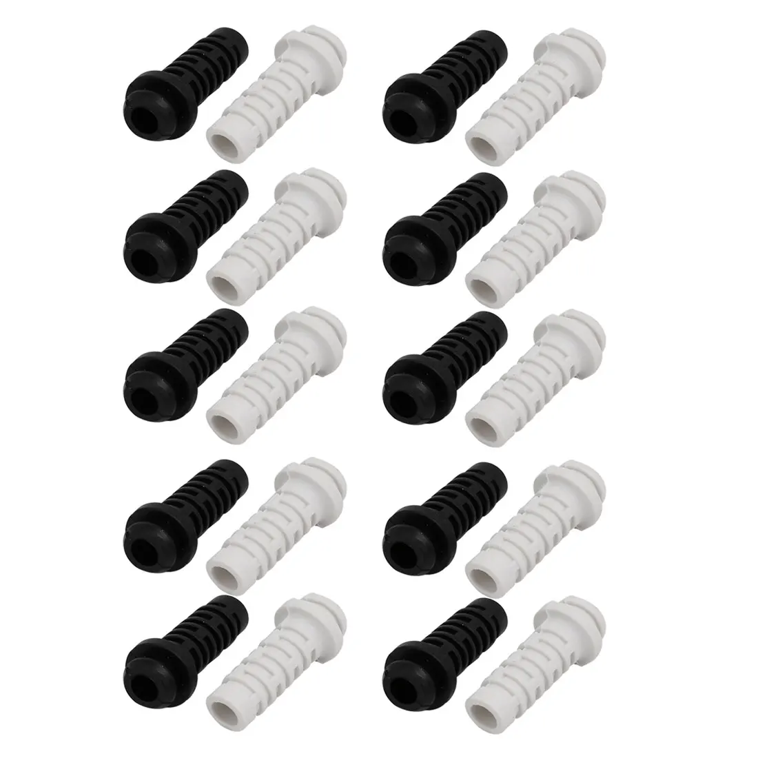 20Pcs 4mm 5mm Cable Gland Connector Rubber Strain Relief Cord Boot Protector Wire Cable Sleeve for Power Tool Cellphone Charger