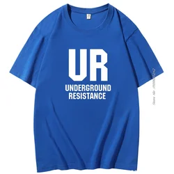 Underground Resistance,Detroit Techno,Pioneers,Jeff Mills,Robert Hood,Acid House Hot Summer Short Sleeve T-Shirt Mens Clothes