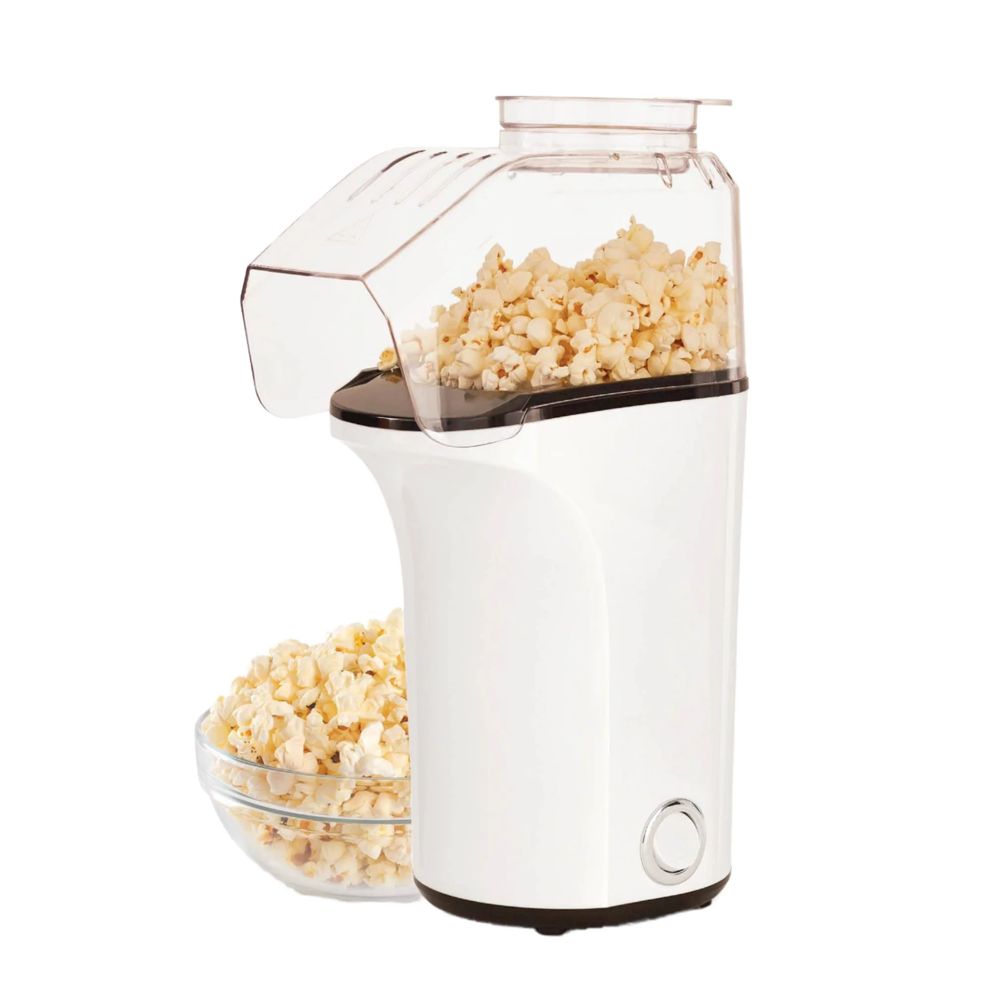 Portable 1200W Mini Popcorn Machine, Automatic Hot Air Popcorn Machine, Household 110V/220V Household Plastic Popcorn Machine