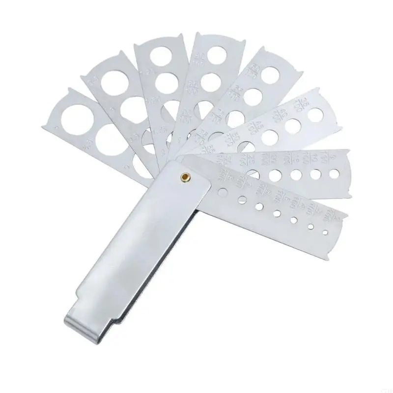 Jewellers Tools Diamond Fan Measuring Tool Round Gauge Multipurpose