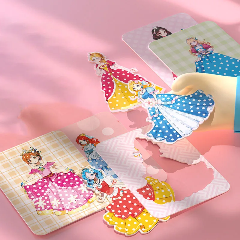 Cartes autocollantes en tissu, 3 pièces, jouets d'art Craze Poke Caft, Puzzle créatif, peinture par perforation, jeu d'habillage de princesse pour enfants