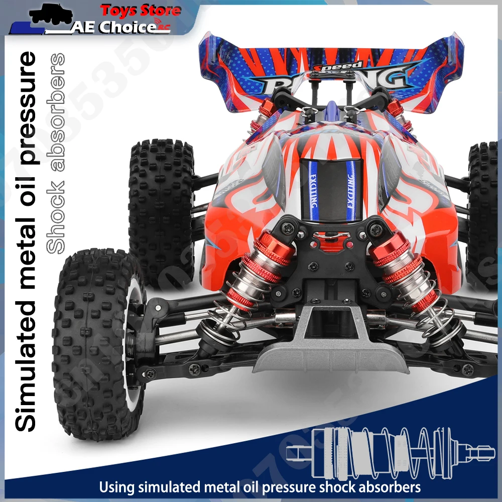 WLtoys 124008 1/12 V8 Brushless RC Car 65Km/H High Speed 4WD Drive Off-Road 2.4G 11.1V 1300mAh RC Car Toy Gift