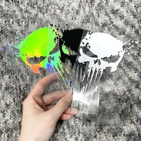 Blood Skull Motorcycle Sticker Racing Side Body Fuel Tank Cool Helmet Oilproof Decals for Ktm Aprilia Yamaha Kawasaki Suzuki BMW