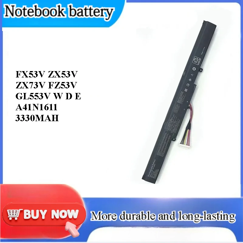 for ASUS FX53V ZX53V ZX73V FZ53V GL553V W D E A41N1611 Battery Replacement