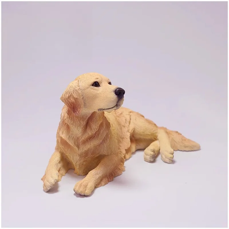

1/6 Scale Golden Retriever Dog Prone Position Simulation Animal Model for 12Inch Solider Action Toy Figures Scene Accessories