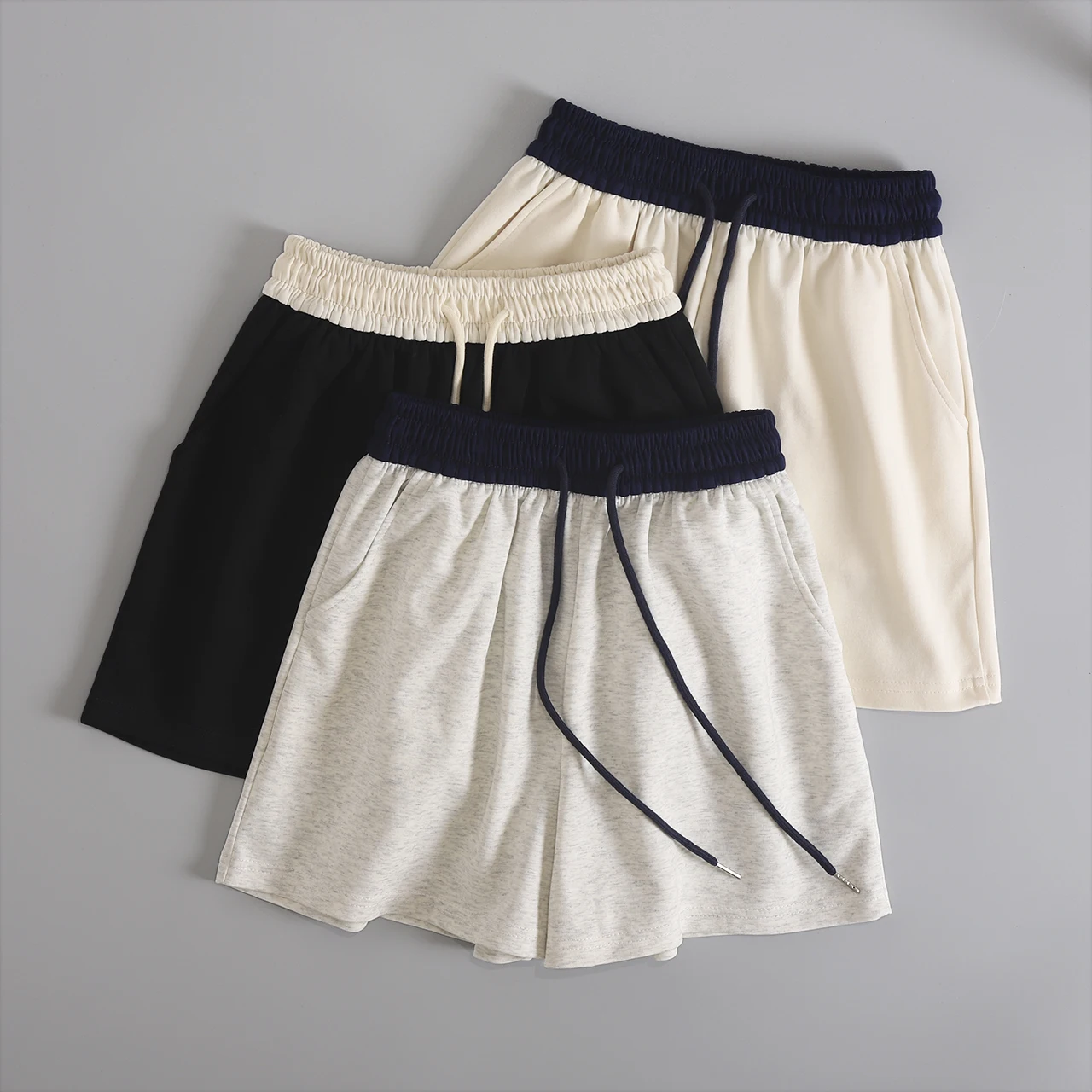 

Женские спортивные шорты с высокой талией, летние, 2026, новые, повседневные, для фитнеса, для бега, широкие брюки, американский стиль, для активного отдыха