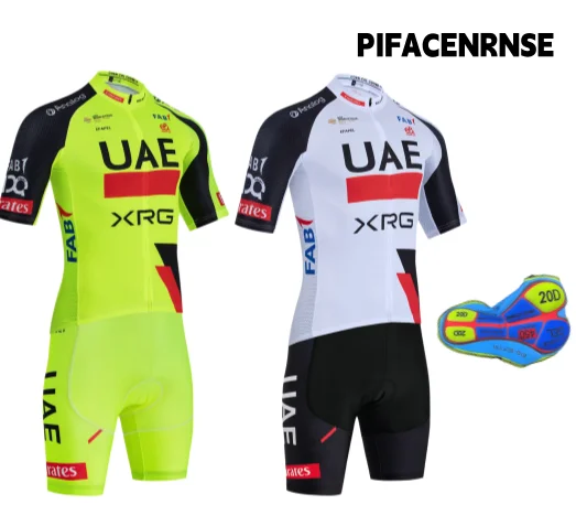 

New Team Fly Cycling Jersey UAE Bike Tshirt Shorts Set Men Women Ropa Ciclismo Quick Dry Bicycl Jersey Clothing