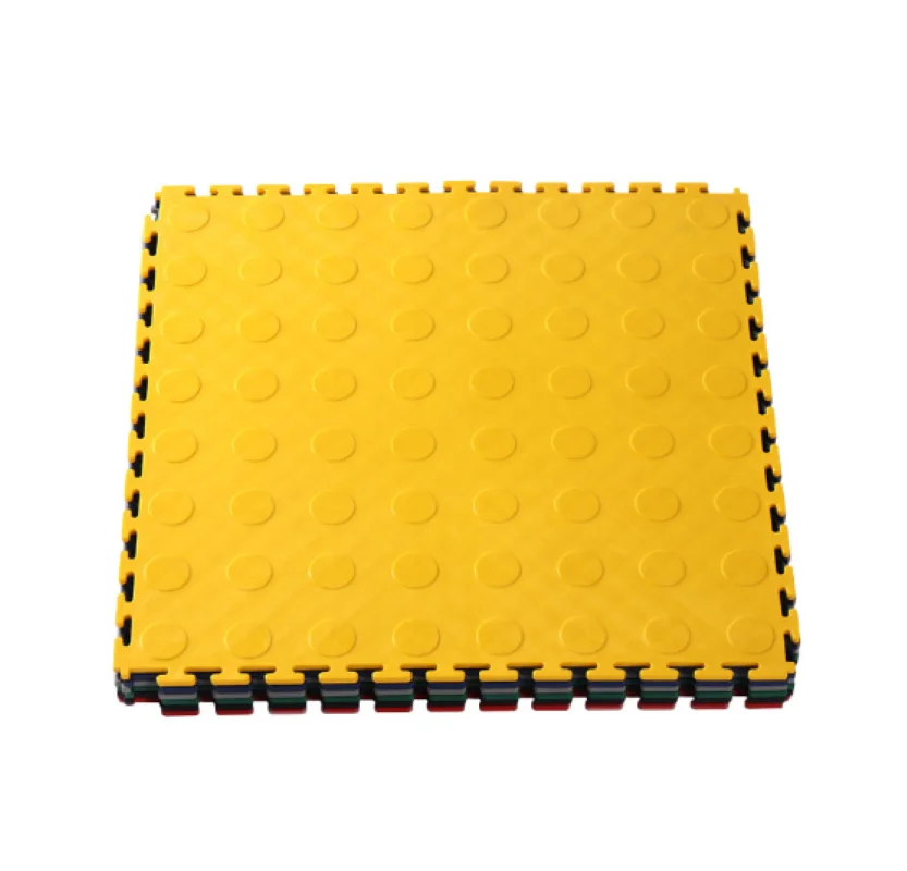 10PCS High Quality 40x40x0.5cm Anti Slip PP Plastic Pvc Tiles Rubber Garage Floor Mat Manufacturer in China