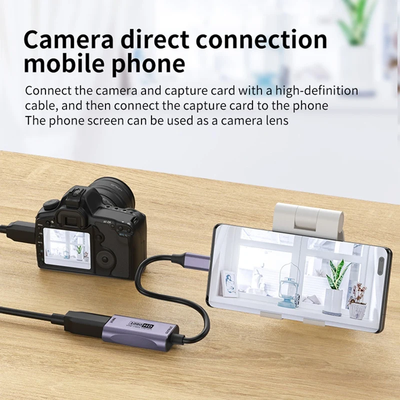 Для телефона, планшета, проектора, видеокамеры, мини-совместимого кабеля-адаптера, карта видеозахвата 4K для Vlog Filmmaker DSLR