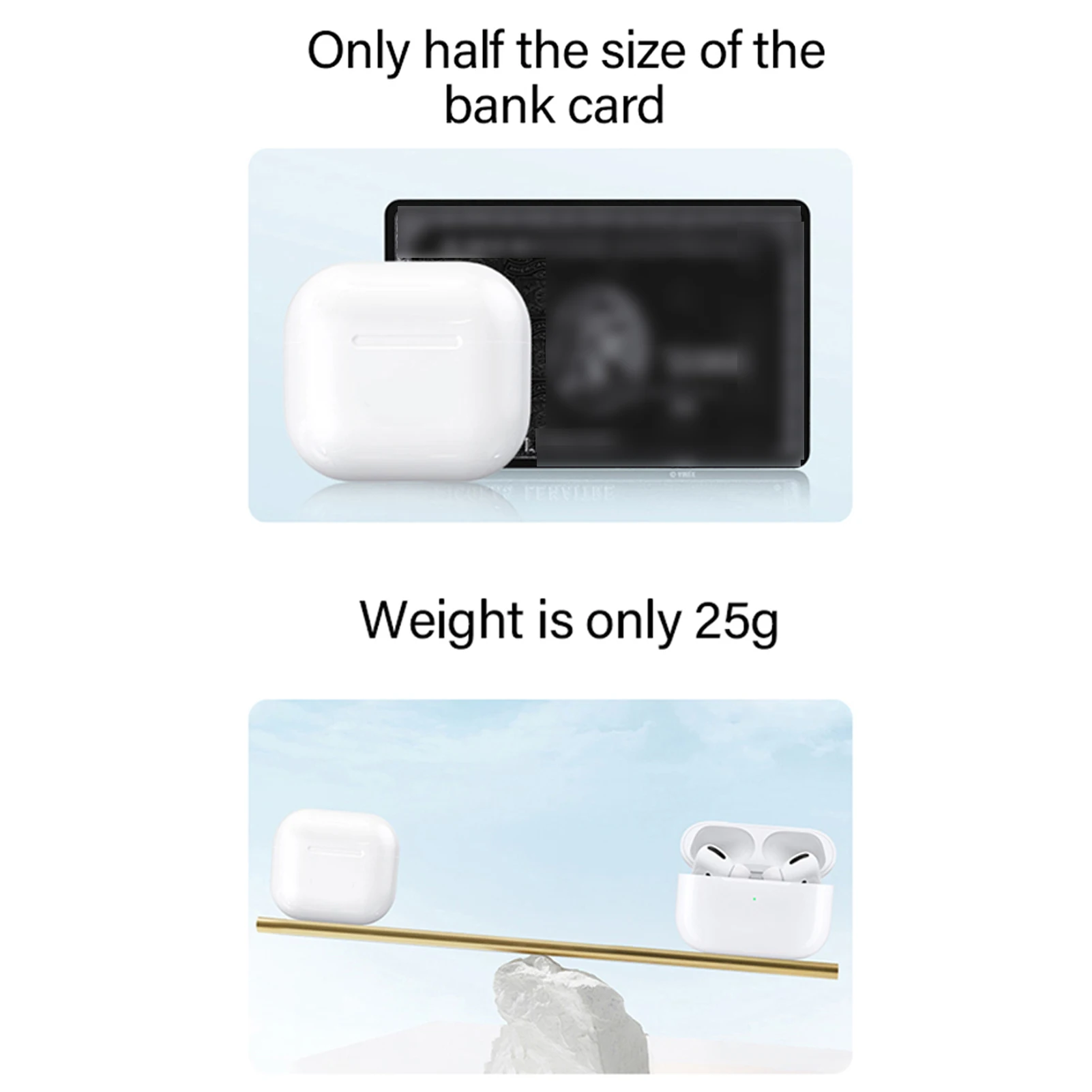 سماعات أذن شبه داخل الأذن بلوتوث 5.0 سماعات أذن لاسلكية حقيقية تحكم باللمس حر اليدين مكالمة صوت ستيريو إلغاء الضوضاء #3