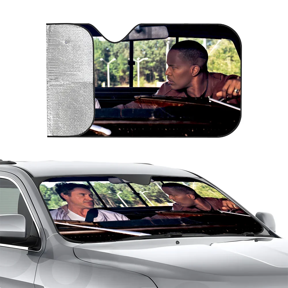 

D-Due Date Driving Car SunSha Heat-insulating Aluminum Film Windshield Sunshas UV Rays Blocks Car Sun Visor Protector