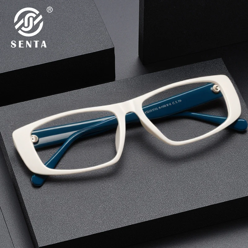 

Простые ретро толстые очки в квадратной ацетатной оправе, модные уникальные оптические поддельные очки в оправе, роскошные дизайнерские уличные солнцезащитные очки для мужчин