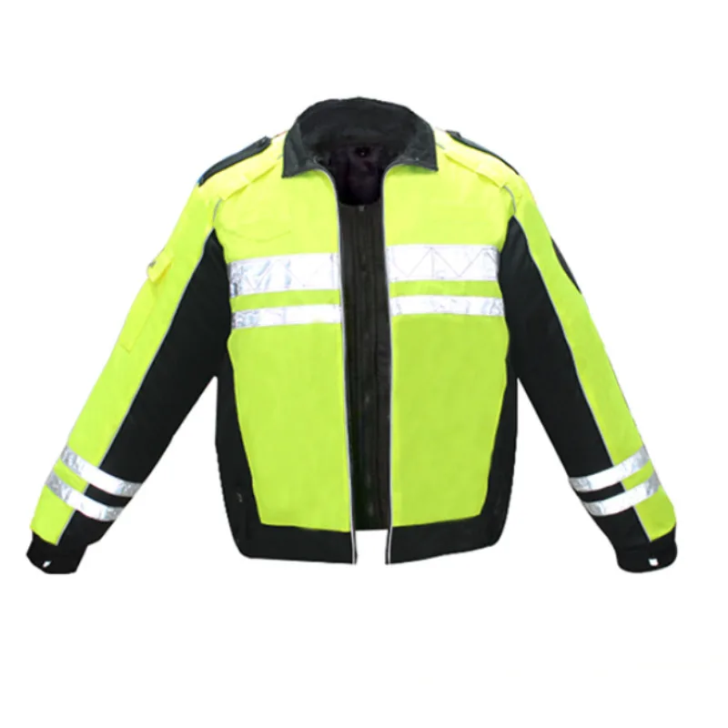 Reflective Work Clothing Fluorescent Safety Coat Raincoat Jacket Waterproof Winter Warm Outdoor Man Uniforms Hi Vis Workwear