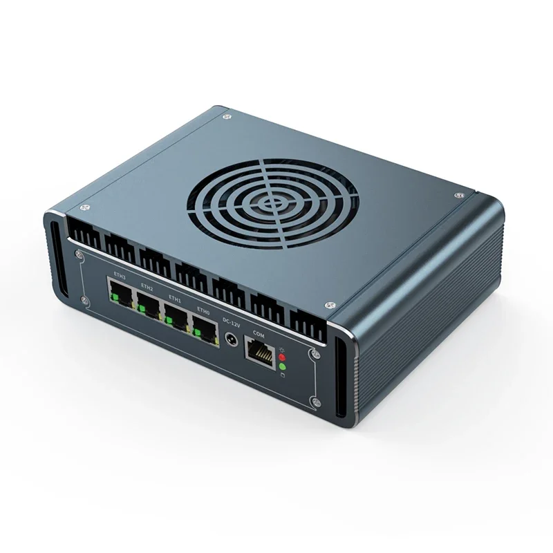 Fanless N100 Celeron N5105 J4125 Industriële Mini Pc Micro Firewall 4 * 2.5gbe I226 Lan Mini Computer Sim Slot Thuisnetwerk Pfense