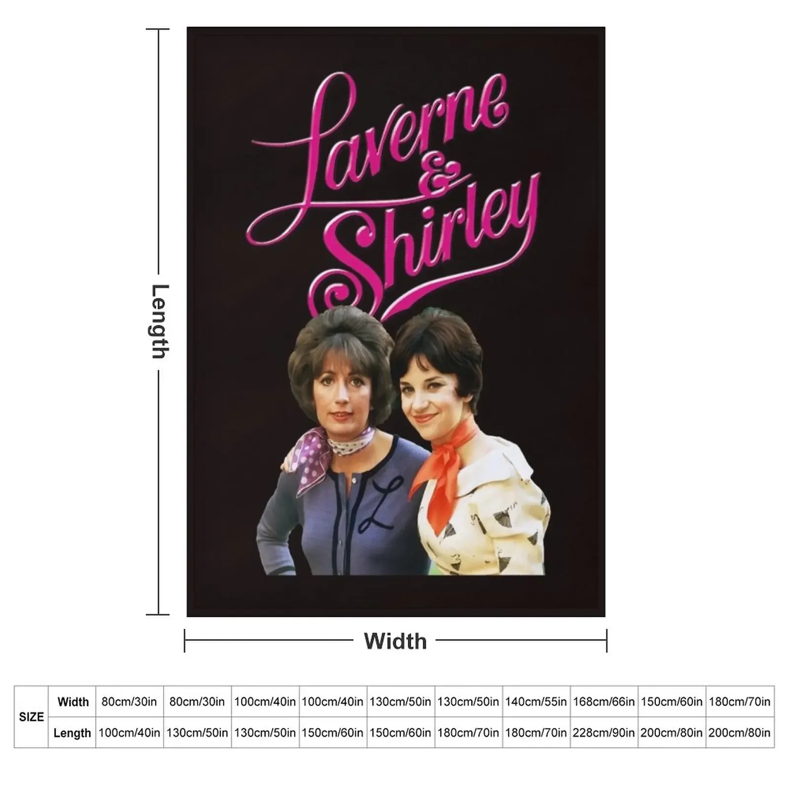 Our Way Throwback Laverne and Shirley tribute Throw Blanket Soft Beds Decorative Sofas Decorative Sofa Kid'S Blankets