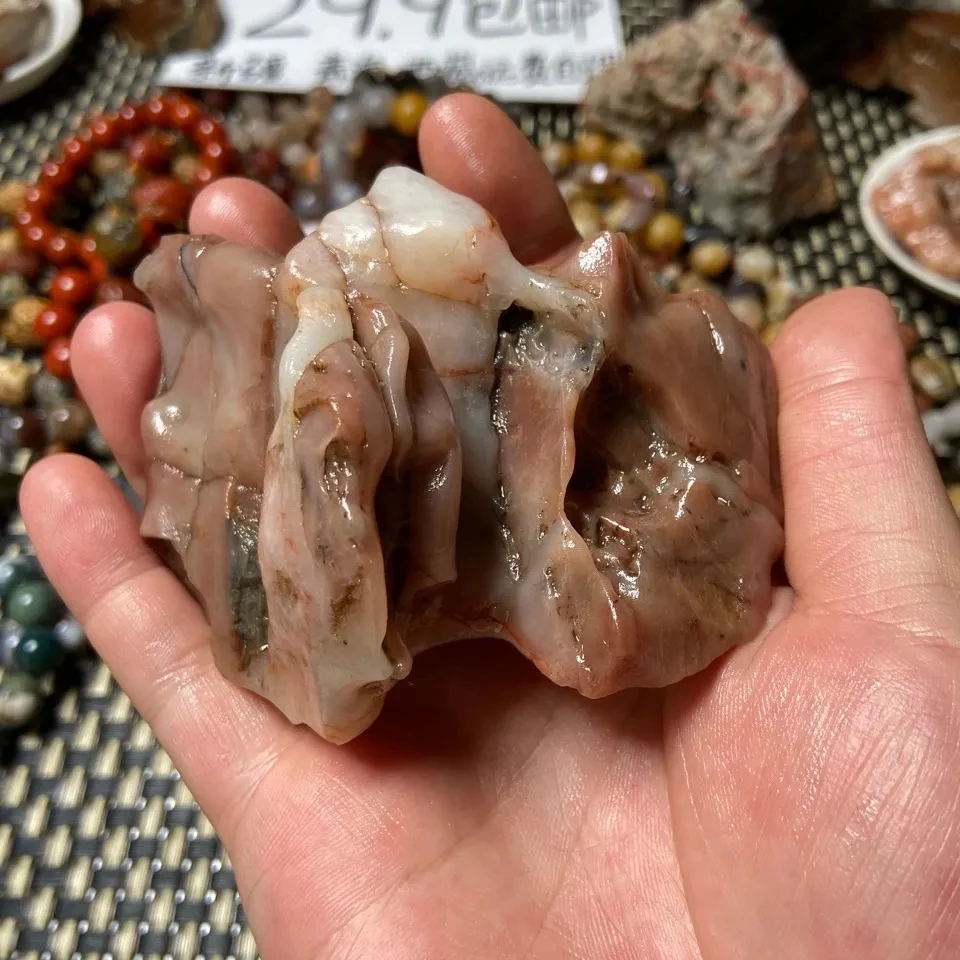 1Pcs Alxa Gobi Stone All Sorts Of Strange Things Stone Unique Shape Agate Color Jade Stone Alxa Pure Natural Random