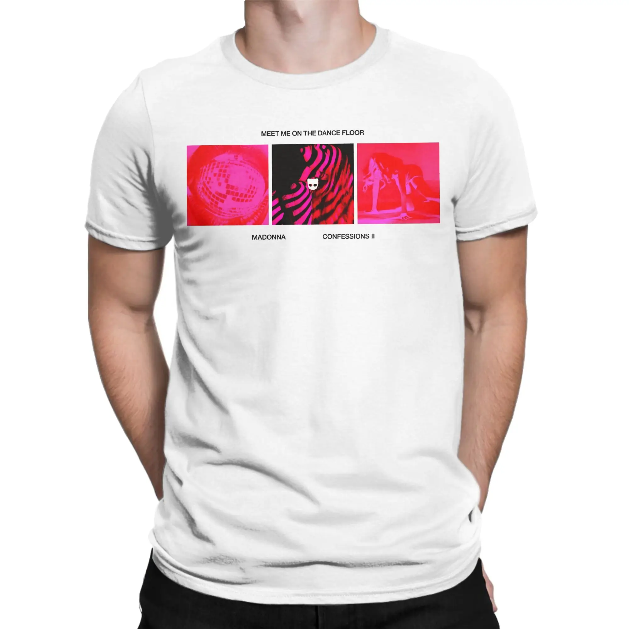 2026 M-Madonna Confessions II T-Shirts Men Women  Awesome Pure Cotton Tees Crew Neck Short Sleeve T Shirts Adult Clothing