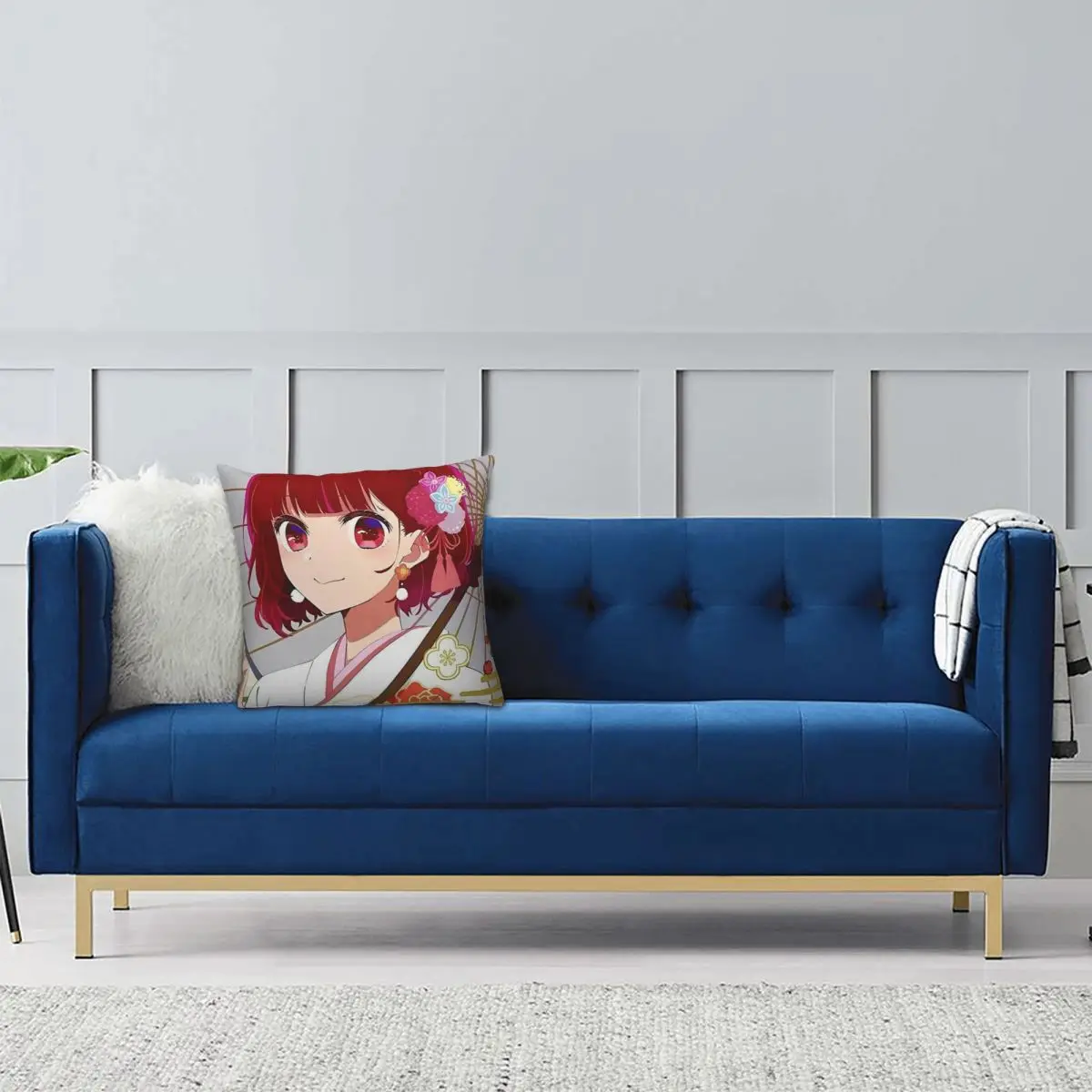 Oshi No Ko Kana Arima Anime Square Pillowcase Pillow Cover Cushion Decor Comfort Throw Pillow for Home Car