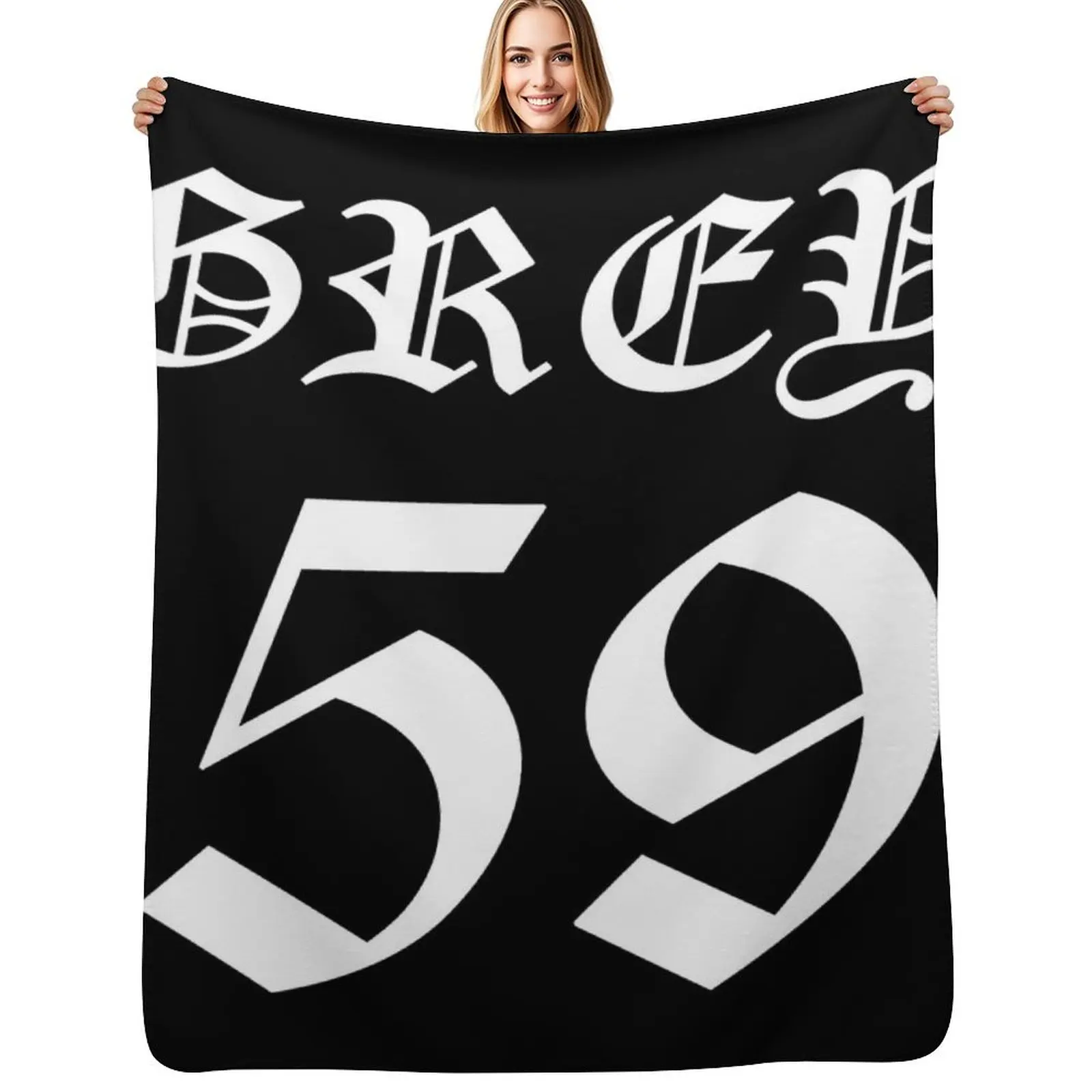 Grey 59 Merch Greyfivenine Logo Throw Blanket Cozy Throw Blanket for Bed Sofa Chair