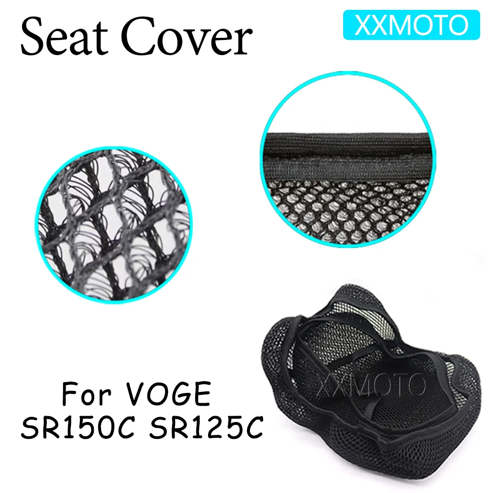 

For VOGE SR150C SR125C SR 125C 150C Motorcycle Seat Cover Heat Insulation 3D Mesh Fabric Breathable Non-Slip Protection Cushion