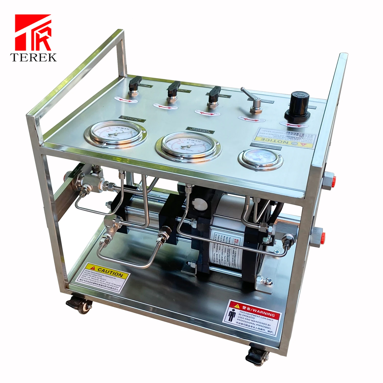 Pneumatic Fire Extinguisher Agent Booster Pump Pressurized Transfer and Filling Machine for FM200/HFC