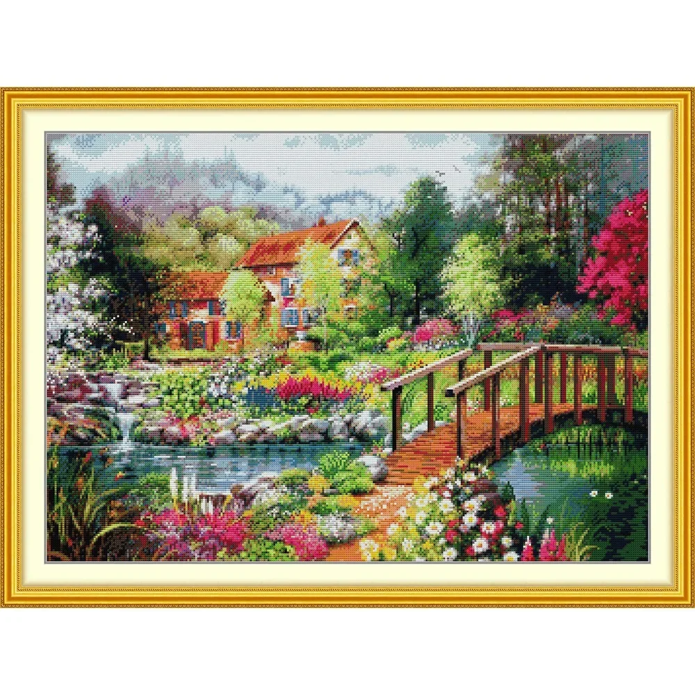 

Набор для вышивания крестиком Soulgift с предварительно нанесенным рисунком, ткань Аида с нанесенным узором, нитки DMC, набор для вышивания - «Интимная и понятная семья»