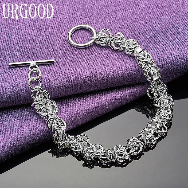 Set di catene irregolari incrociate intrecciate avanzate in argento Sterling 925 per regalo di nozze di fidanzamento per feste di compleanno da donna