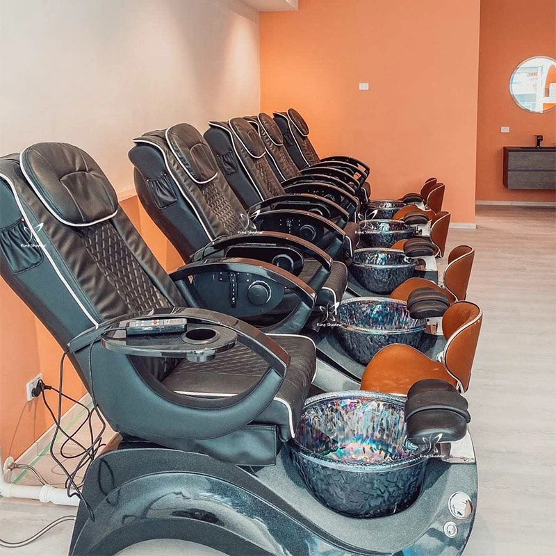 Beauty salon furniture human hand massage pedicure chair foot spa electric pedicure chairs for sale