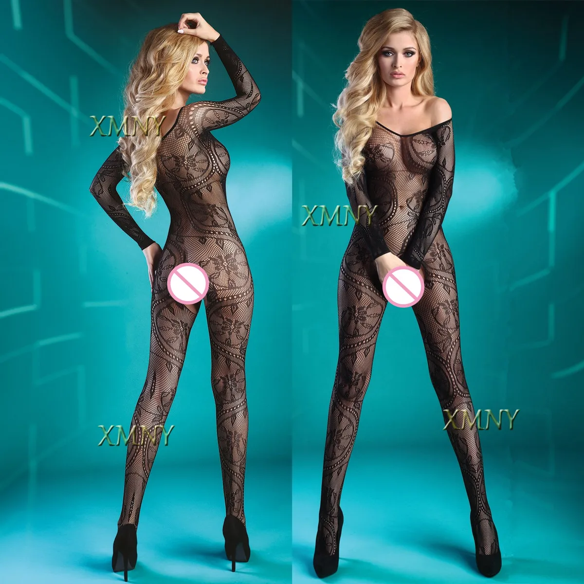 New Open Crotch Bodystocking For Women Lingerie Black Body Suit Sexy Porn Underwear Crotchless Costume Mesh Teddies Bodysuits 18